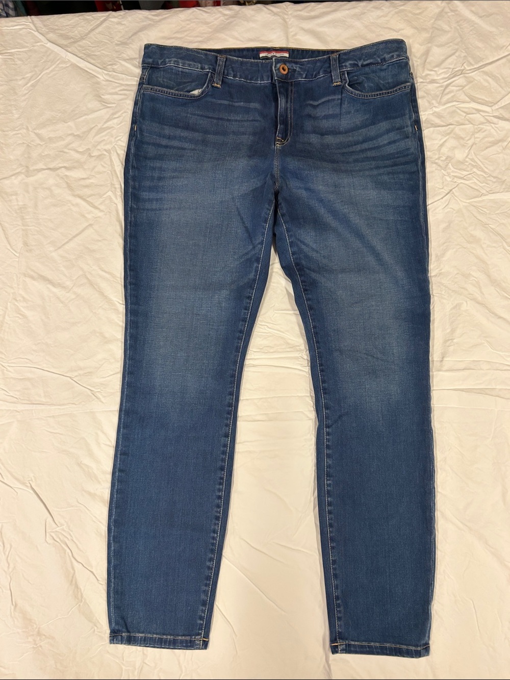 Tommy Hilfiger Mid Rise Skinny Jeans Medium Wash Blue Size14